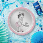 Princess Pearl Baby shower papieren Borden Papieren Bordje (Feest)