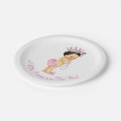 Princess Pearls-Baby shower Papieren Bordje (Gekanteld)