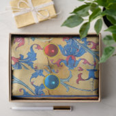 PRINCESS PENTHESILEA EN BLAUWE KNIGHT OP HORSEBACK TISSUEPAPIER (Geschenk)