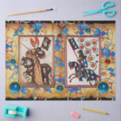 PRINCESS PENTHESILEA EN BLAUWE KNIGHT OP HORSEBACK TISSUEPAPIER (Craft)