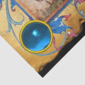 PRINCESS PENTHESILEA EN BLAUWE KNIGHT OP HORSEBACK TISSUEPAPIER (Detail)