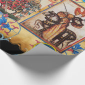 PRINCESS PENTHESILEIA EN BLAUWE KNIGHT HORSEBACK CADEAUPAPIER (Hoek)