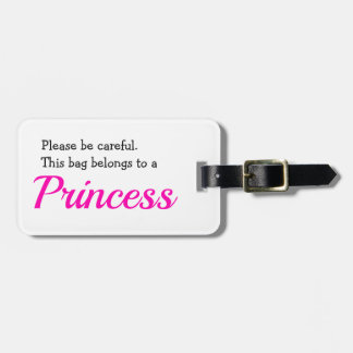 Princess Personalized Bagagelabel