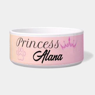 Princess pet bowl voor honden en katten, uniek ges voerbakje