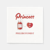 Princess Phlebotomist Phlebotomie bloedspuit Gif Servet (Voorkant)