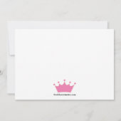 Princess Photo Birthday Invitation Kaart (Achterkant)