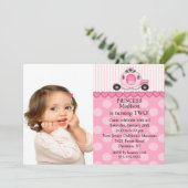 Princess Photo Birthday Invitation Kaart (Staand voorkant)