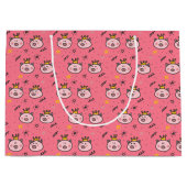 Princess Pig Pattern Groot Cadeauzakje (Voorkant)