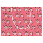 Princess Pig Pattern Groot Cadeauzakje (Achterkant)