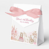  Princess Pink 4th Castle Unicorn Birthday Party  Bedankdoosjes (Voorkant Zijde)