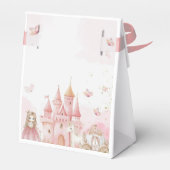  Princess Pink 4th Castle Unicorn Birthday Party  Bedankdoosjes (Achterkant)