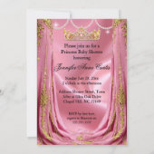 Princess Pink Baby shower Baby Deer Kaart (Achterkant)