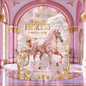 Princess Pink Baby shower Carriage Bassinet Kaart