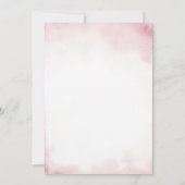 Princess Pink Birthday Blush Floral Carriage Kaart (Achterkant)