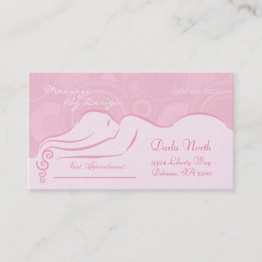 Princess Pink Darla Visitekaartjes Afsprakenkaartje (Voorkant)