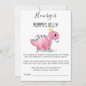 Princess Pink Dinosaur Hoe groot is de buik van ma (Voorkant)