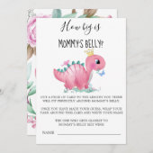 Princess Pink Dinosaur Hoe groot is de buik van ma (Voorkant / Achterkant)