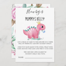 Princess Pink Dinosaur Hoe groot is de buik van ma