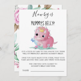 Princess Pink Dinosaur Hoe groot is de buik van ma