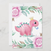 Princess Pink Dinosaur Peony wenst Baby (Achterkant)