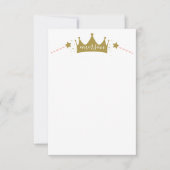 Princess Pink en Gold Script-naam Bedankkaart (Voorkant)