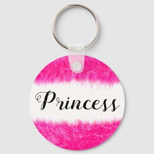"Princess Pink Fluff" Sleutelhanger (Voorkant)