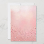 Princess Pink Glitter Sparkles Lights Quinceañera Kaart (Achterkant)