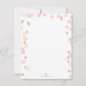 Princess Pink Gold Glitter 1e verjaardag Kaart (Achterkant)