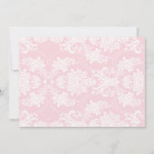 Princess Pink Gold Glitter Floral Hartelijk dank Bedankkaart (Achterkant)