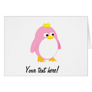 Princess pink penguin cartoon
