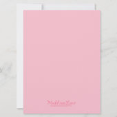 Princess Pink Roll on Over Bowling Birthday Party Kaart (Achterkant)