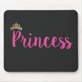 Princess Pink Script Font Crown Muismat