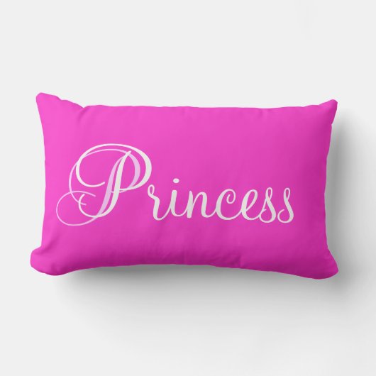 Princess Pink Throw Personalized Pillow Kussen (Voorkant)