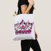 "Princess" Pink Tiara Tote Bag (Dichtbij)