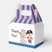 Princess & Pirate Birthday Party Favor Boxes Bedankdoosjes (Voorkant Zijde)