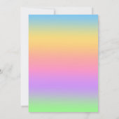 Princess pixie fee kleurrijke magenta gloed  bedankkaart (Achterkant)