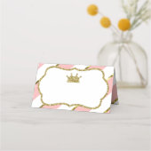 Princess Place Cards, Eten Kaarten, Faux Gold Plaatskaartje (Achterkant)