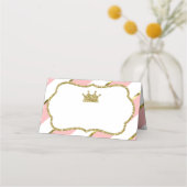 Princess Place Cards, Eten Kaarten, Faux Gold Plaatskaartje (Voorkant)