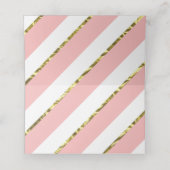 Princess Place Cards, Eten Kaarten, Faux Gold Plaatskaartje (Binnenkant ongevouwen)