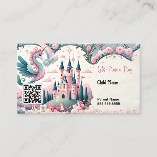 Princess Plan-a-Play Kaart Contactkaartje (Voorkant)