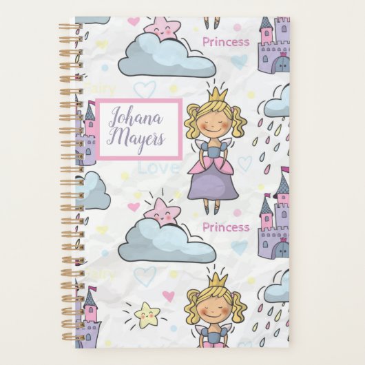 Princess planner Princess castle girl notebook (Voorkant)