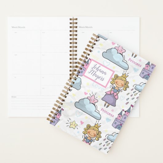Princess planner Princess castle girl notebook (Display)