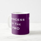 Princess PMO Woman Project Manager Funny Name Koffiemok (Voorkant links)