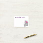 Princess Pommeren neemt oorspronkelijk kunstwerk i Post-it® Notes (Op bureau)