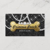 Princess Pooch Dog Care Vet Walker Bone Gold Visitekaartje (Achterkant)
