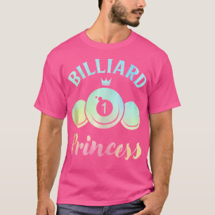 Princess Pool Billard Snooker Billard Cue 8-Ball T-shirt