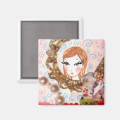 Princess Portrait Magnet (Voorkant / Achterkant)