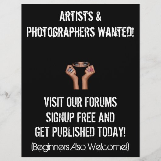 Princess Portraits Marketing Flyer (Voorkant)