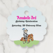 Princess & Prince Fairytale Castle Schattige Dank  Bedankjes Labels (Achterkant)