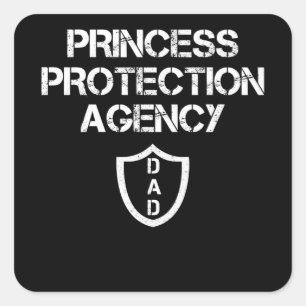 Princess Protection Agency Fathers en Daughter Vierkante Sticker